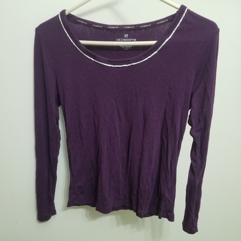 EUC gorgeous purple pj set, sz M, w pant pockets! - Picture 2 of 8